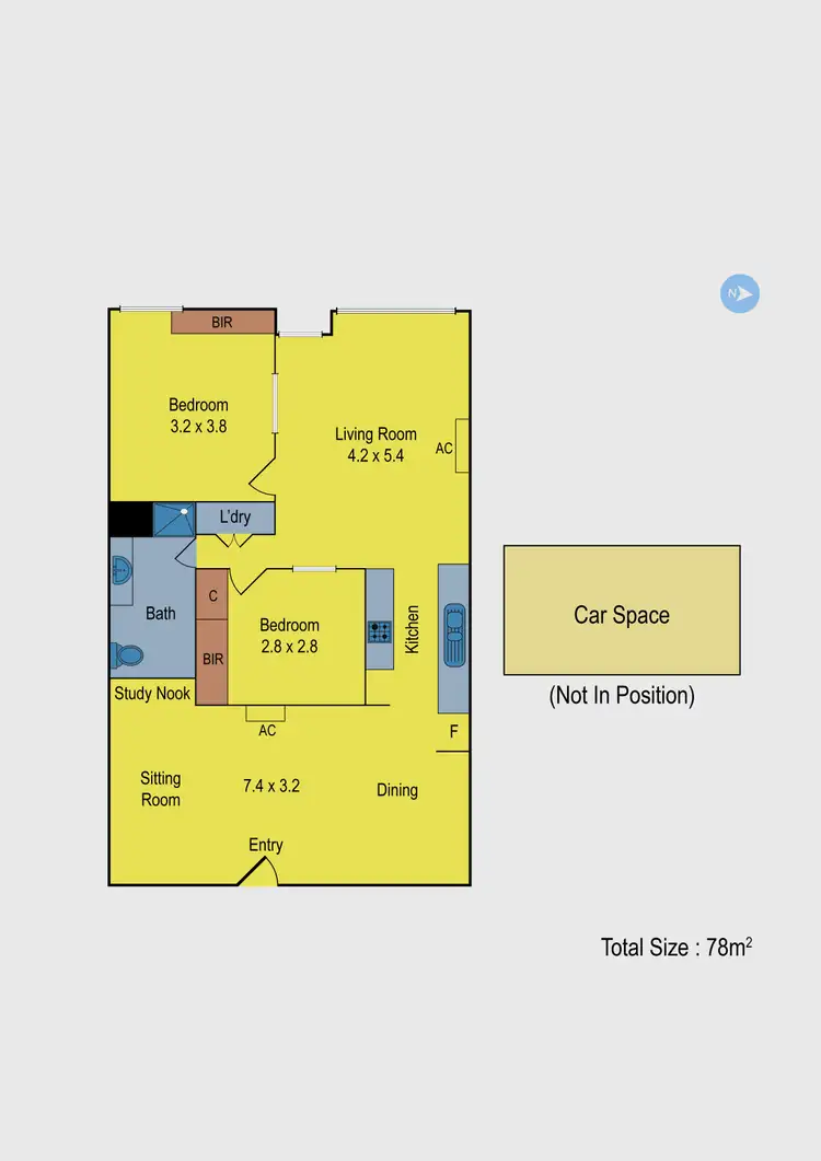 Floorplan of Homely unit listing, 24/374 Lygon Street, Brunswick East VIC 3057