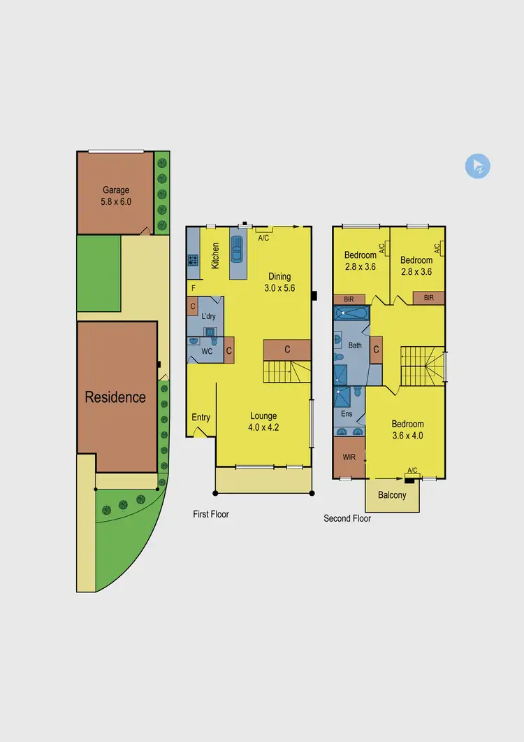 Floorplan of Homely townhouse listing, 22 Callista Circuit, Taylors Hill VIC 3037