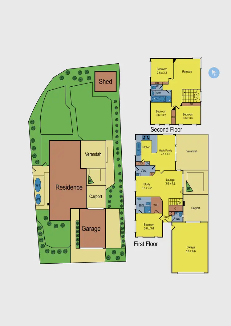 Floorplan of Homely house listing, 6 Thornton Avenue, Sunbury VIC 3429