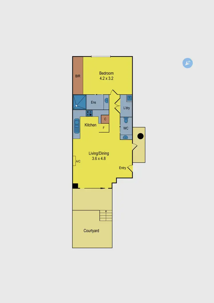 Floorplan of Homely apartment listing, 3/1 Stockade Avenue, Coburg VIC 3058