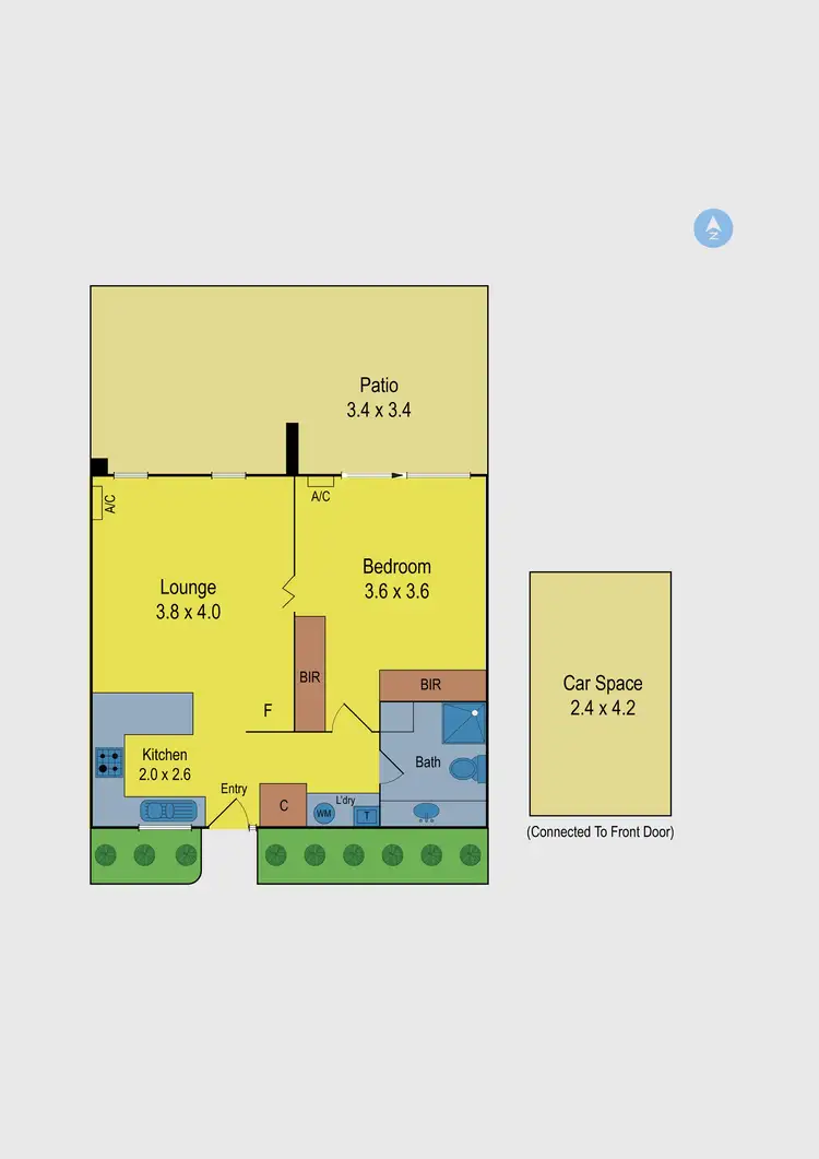 Floorplan of Homely unit listing, 5/992 Mt Alexander Road, Essendon VIC 3040