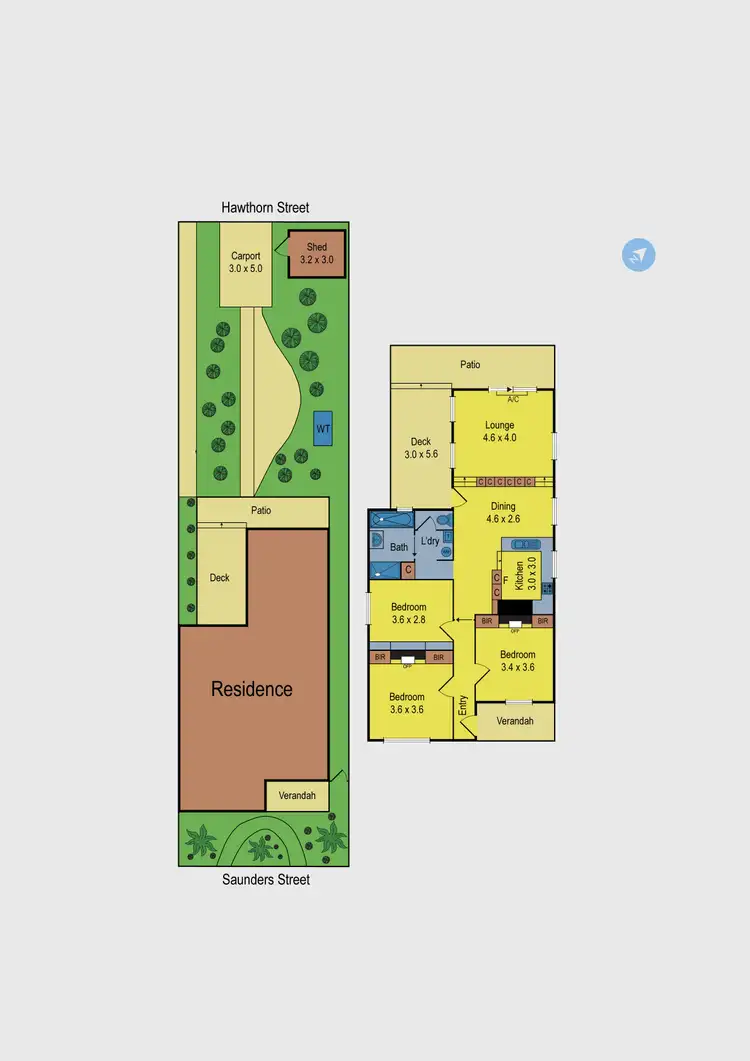 Floorplan of Homely house listing, 14 Saunders Street, Coburg VIC 3058