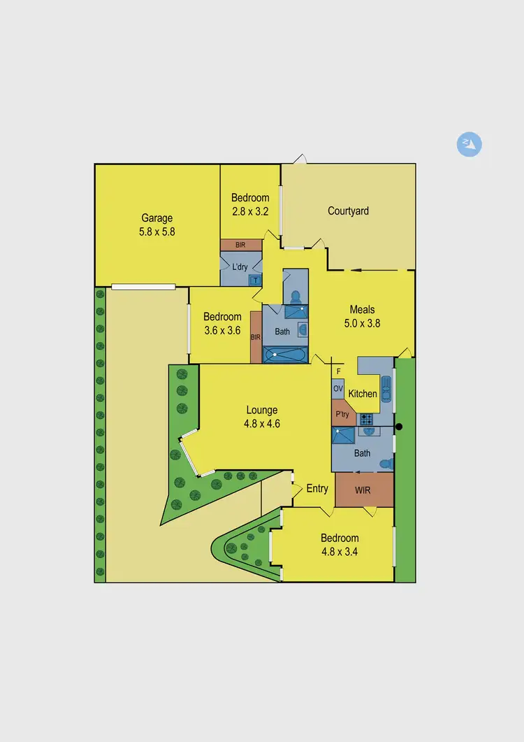 Floorplan of Homely unit listing, 2/123 Roberts Street, Essendon VIC 3040