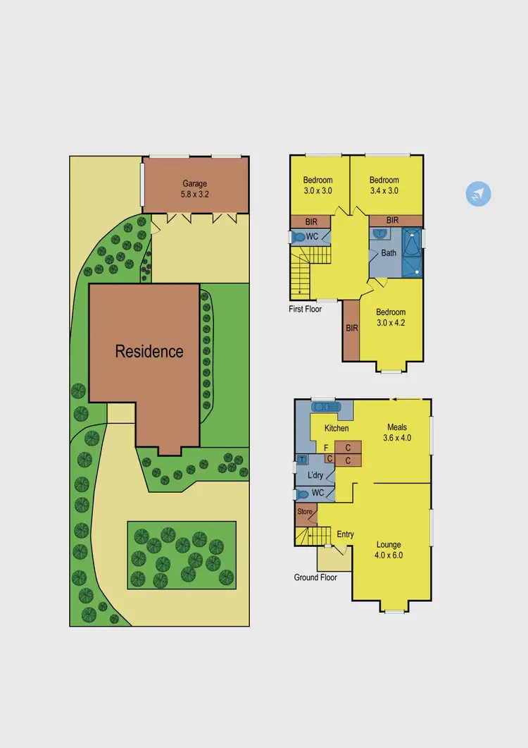 Floorplan of Homely townhouse listing, 3/19 West Street, Pascoe Vale VIC 3044