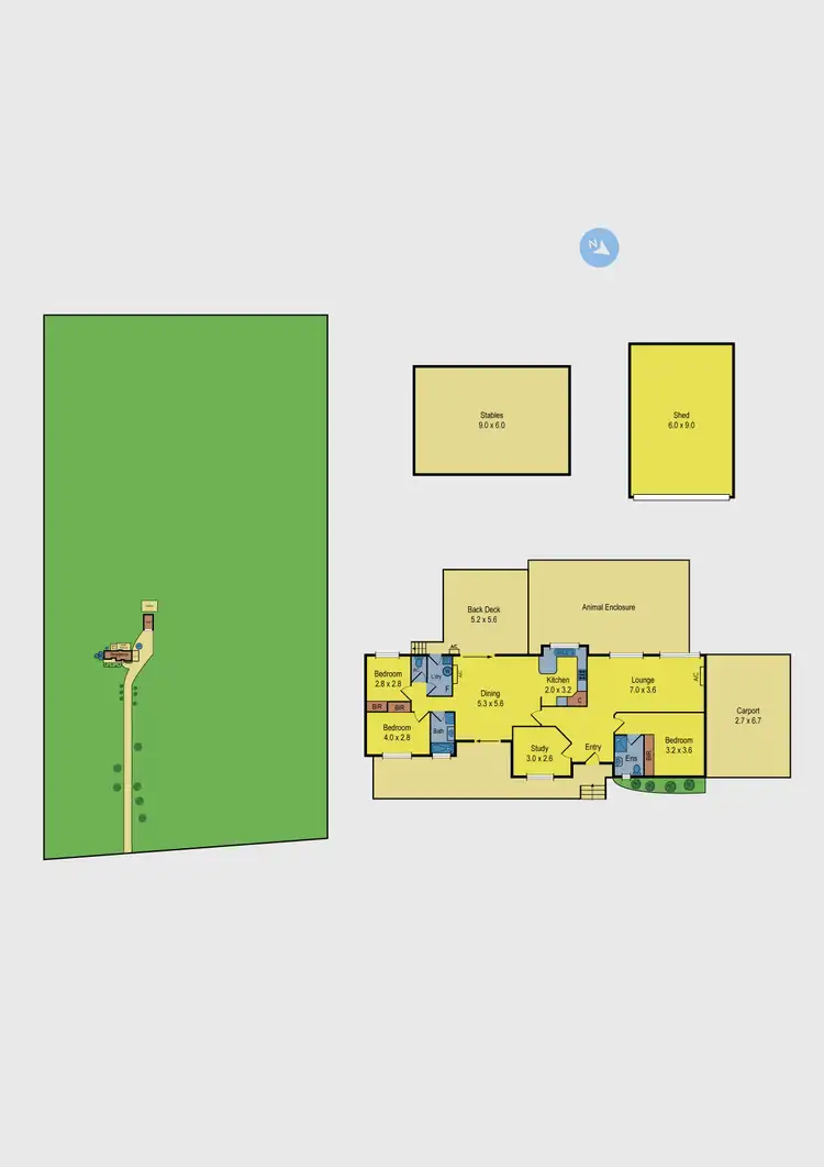 Floorplan of Homely house listing, 56 Notmans Lane, Lancefield VIC 3435
