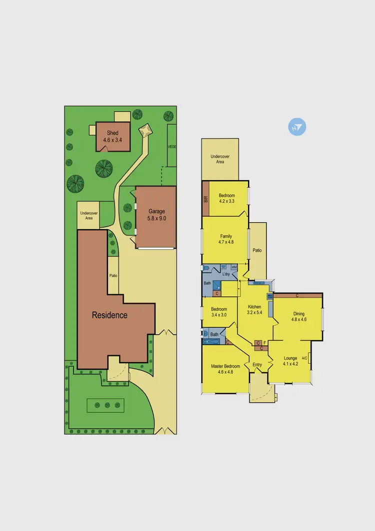 Floorplan of Homely house listing, 44 Fawkner Street, Aberfeldie VIC 3040