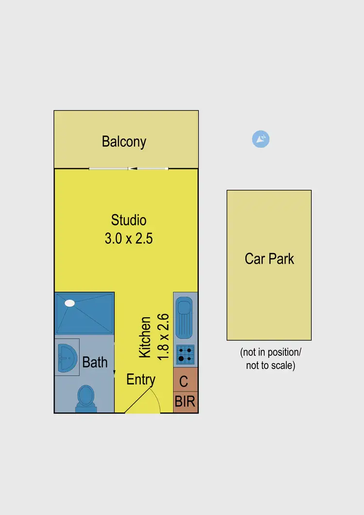 Floorplan of Homely apartment listing, 211/51 Gordon Street, Footscray VIC 3011