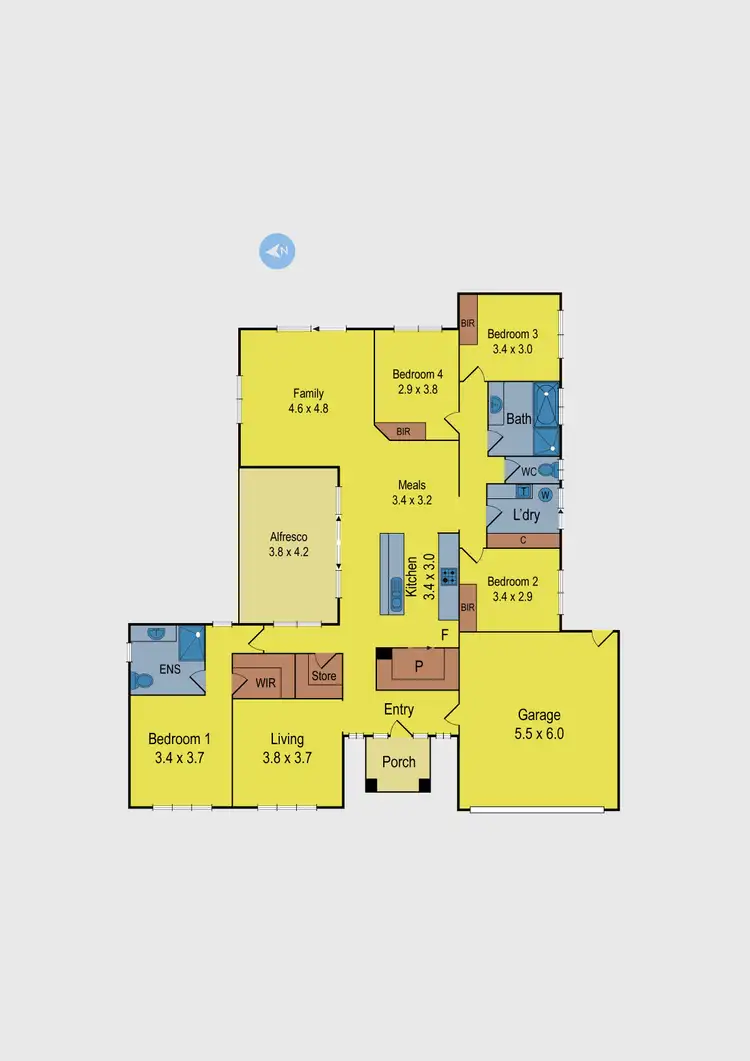 Floorplan of Homely house listing, 11 Hale Crescent, Kyneton VIC 3444