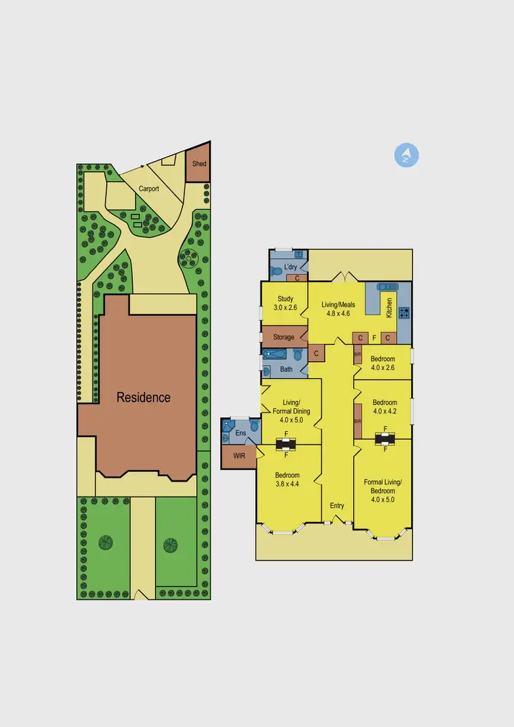 Floorplan of Homely house listing, 16 Byron Street, Moonee Ponds VIC 3039