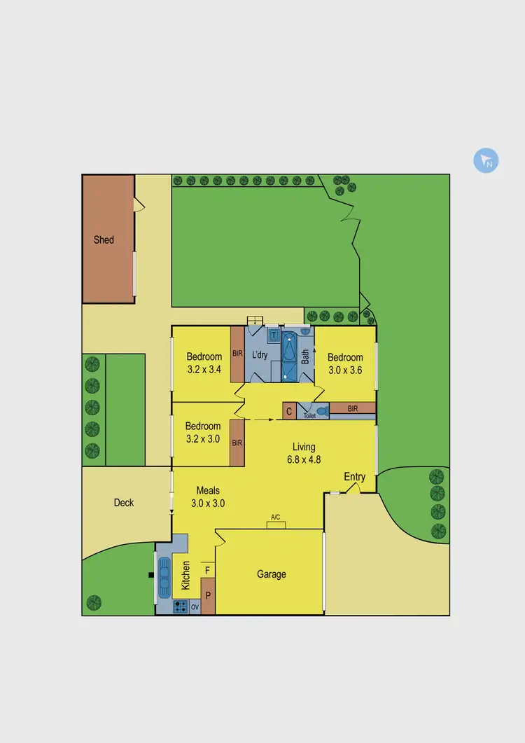 Floorplan of Homely house listing, 1 Cynthia Court, Hillside VIC 3037