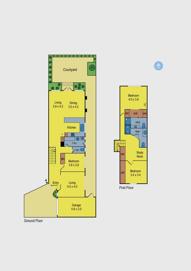 Floorplan of Homely townhouse listing, 3/24 Bowes Avenue, Airport West VIC 3042