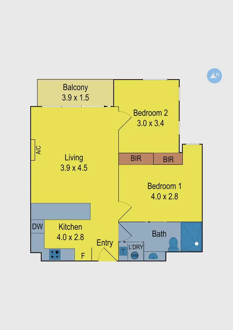 Floorplan of Homely apartment listing, 302/3 Duggan Street, Brunswick West VIC 3055