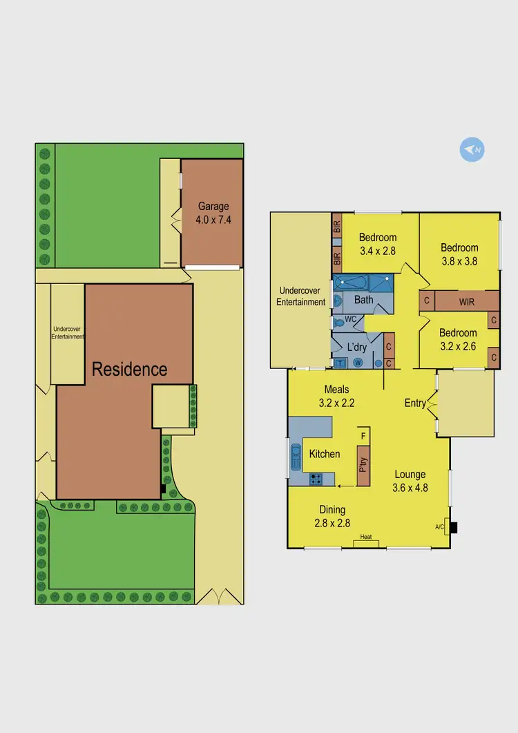 Floorplan of Homely house listing, 8 Revell Crescent, St Albans VIC 3021