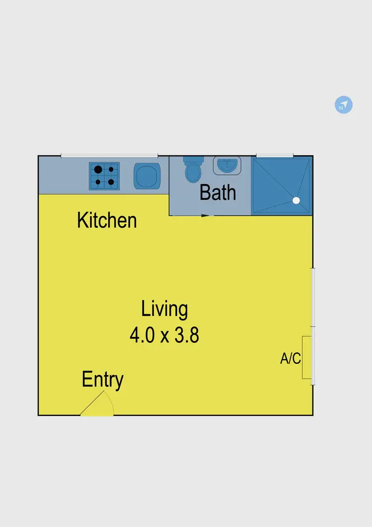 Floorplan of Homely unit listing, 8/831 Park Street, Brunswick VIC 3056