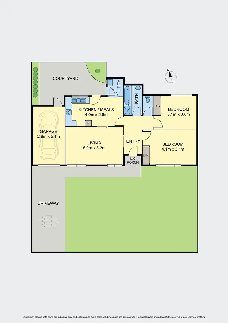 Floorplan of Homely unit listing, 1/20 Wheatsheaf Road, Glenroy VIC 3046