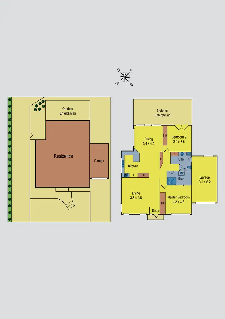 Floorplan of Homely unit listing, 1/6 Anthony Street, Sunbury VIC 3429