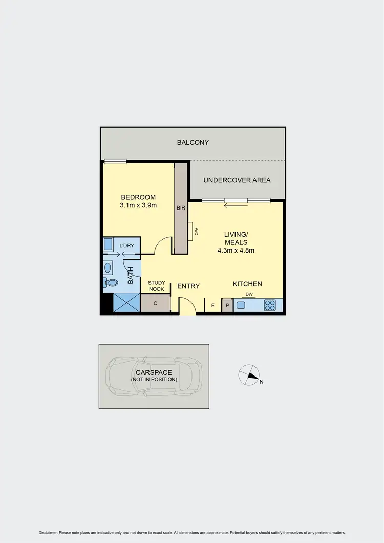 Floorplan of Homely apartment listing, 114/1005 Mt Alexander Road, Essendon VIC 3040