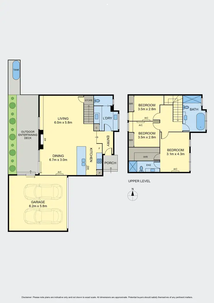 Floorplan of Homely townhouse listing, 2/158 Spencer Street, Essendon VIC 3040