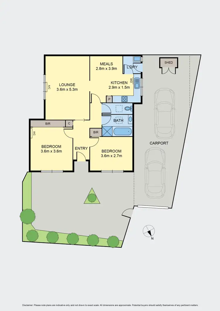 Floorplan of Homely unit listing, 1/5 Derwent Court, Gladstone Park VIC 3043