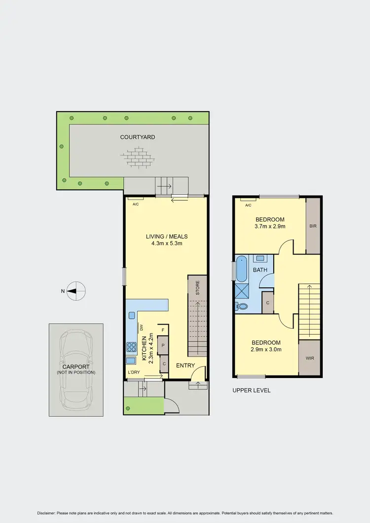 Floorplan of Homely townhouse listing, 9/57 Buckley Street, Moonee Ponds VIC 3039