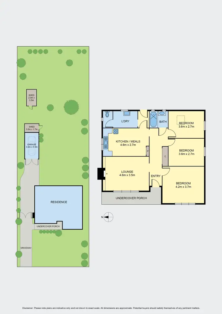 Floorplan of Homely house listing, 44 Valencia Street, Glenroy VIC 3046