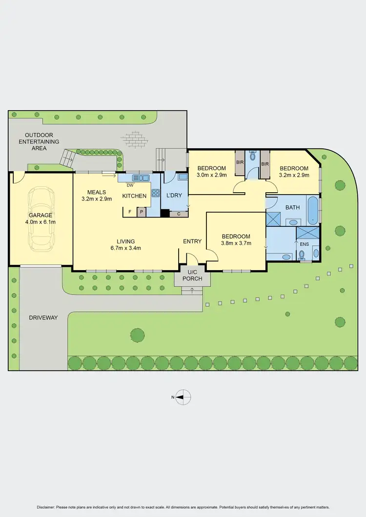 Floorplan of Homely unit listing, 1/13 Rodney Street, Gisborne VIC 3437