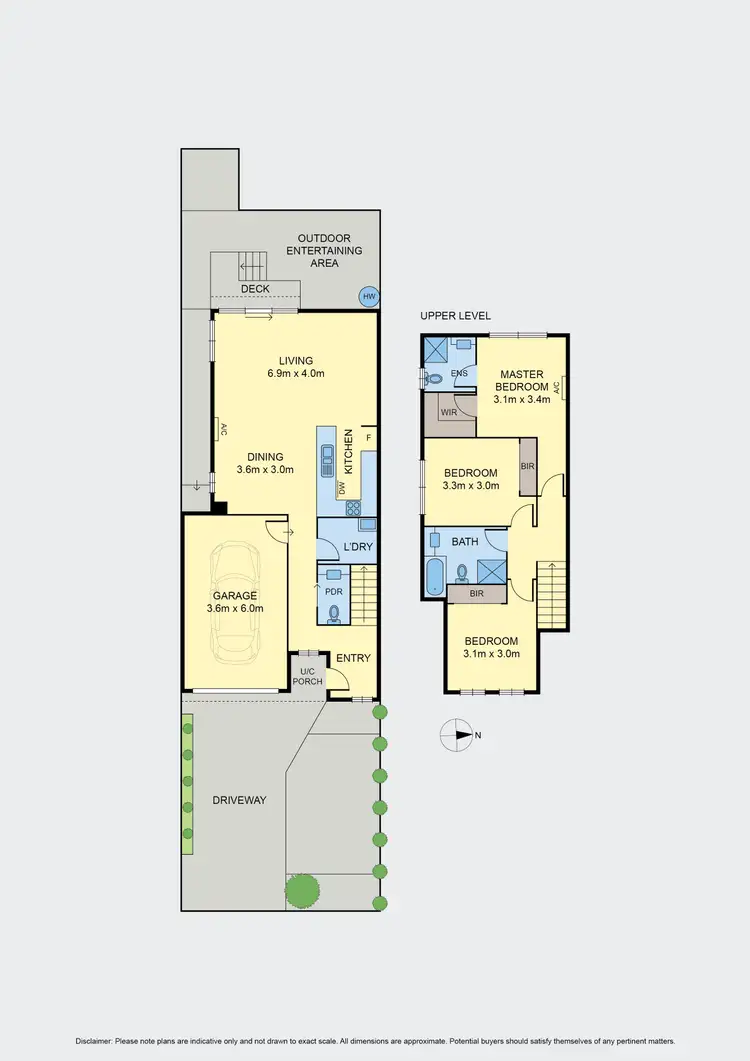 Floorplan of Homely townhouse listing, 2/17 View Street, Pascoe Vale VIC 3044