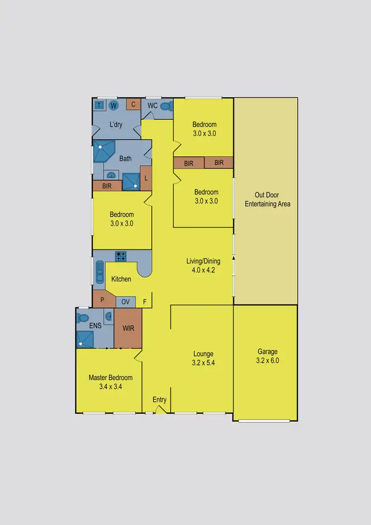 Floorplan of Homely house listing, 13 Ambridge Grove, Sydenham VIC 3037