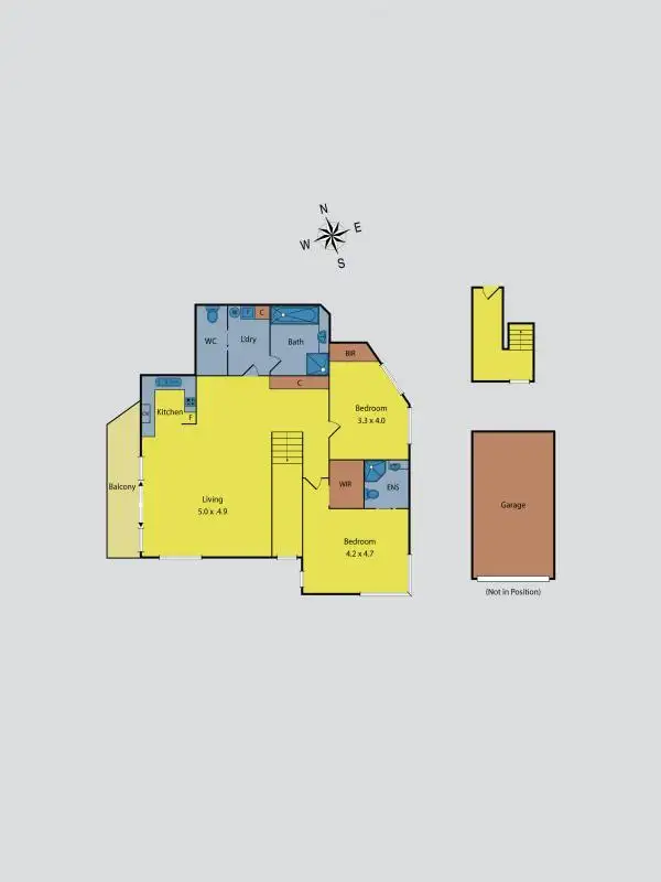Floorplan of Homely apartment listing, 2/2-4 Glass Street, Essendon VIC 3040
