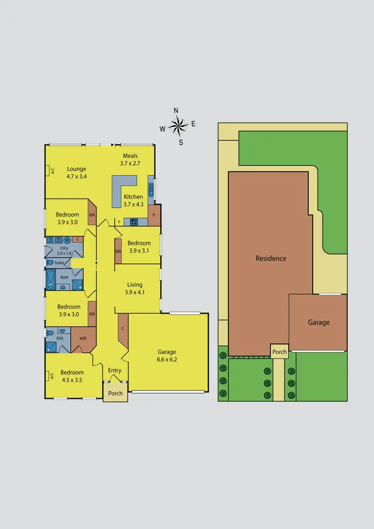 Floorplan of Homely house listing, 5 Barlow Close, Caroline Springs VIC 3023