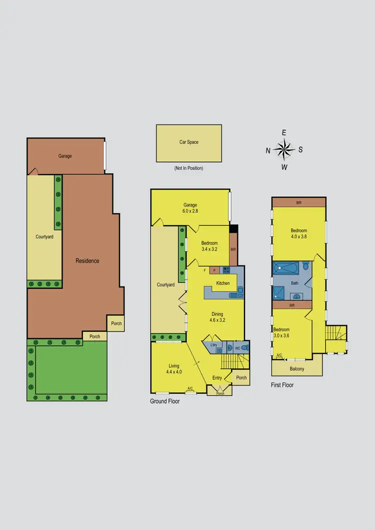 Floorplan of Homely townhouse listing, 1/8 Graves Street, Essendon VIC 3040