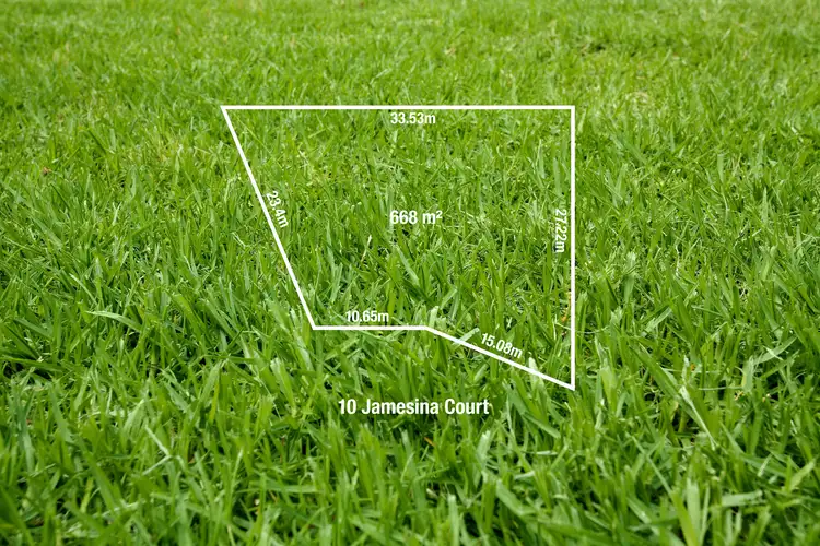 Floorplan of Homely land listing, 10 Jamesina Court, Westmeadows VIC 3049