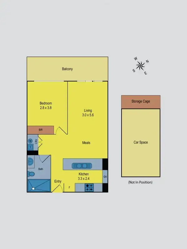 Floorplan of Homely apartment listing, 208/76-78 Keilor Road, Essendon North VIC 3041