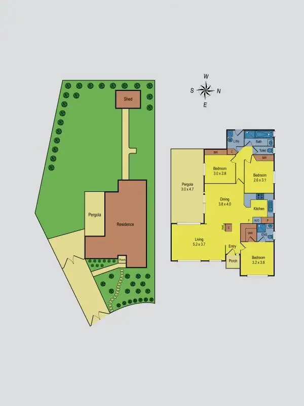 Floorplan of Homely house listing, 8 Mellon Court, Sunbury VIC 3429