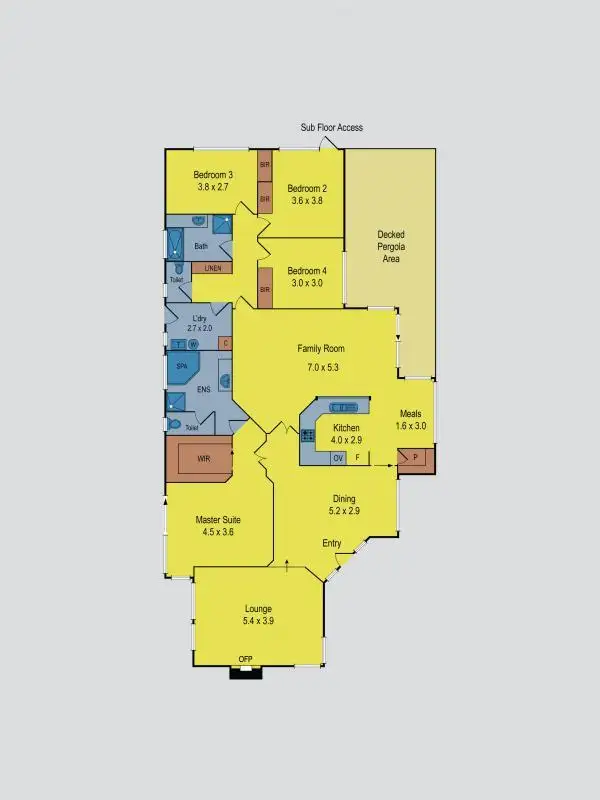 Floorplan of Homely house listing, 6 Gibson Court, Sunbury VIC 3429