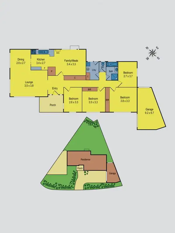 Floorplan of Homely house listing, 10 Brazilia Avenue, Kealba VIC 3021