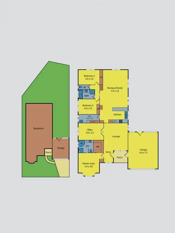 Floorplan of Homely house listing, 9 Cobblestone Drive, Attwood VIC 3049