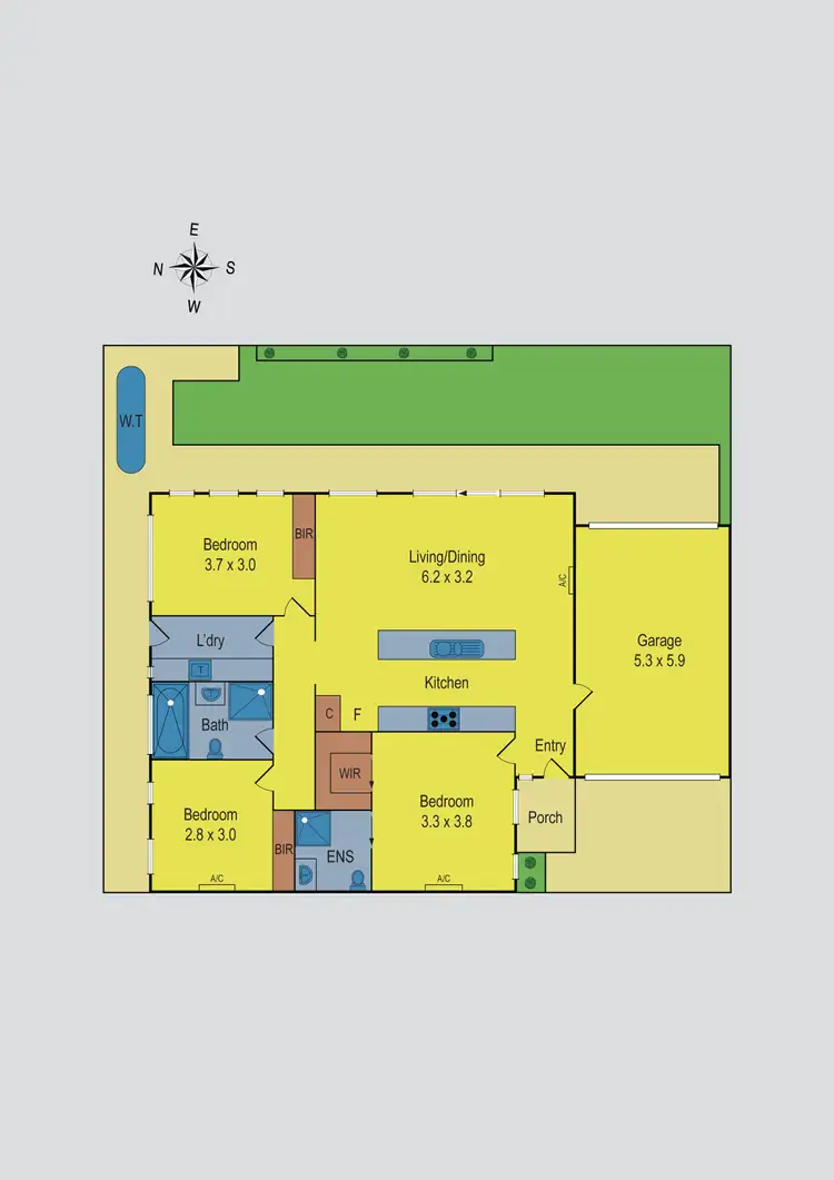 Floorplan of Homely unit listing, 3/36 Isla Avenue, Glenroy VIC 3046