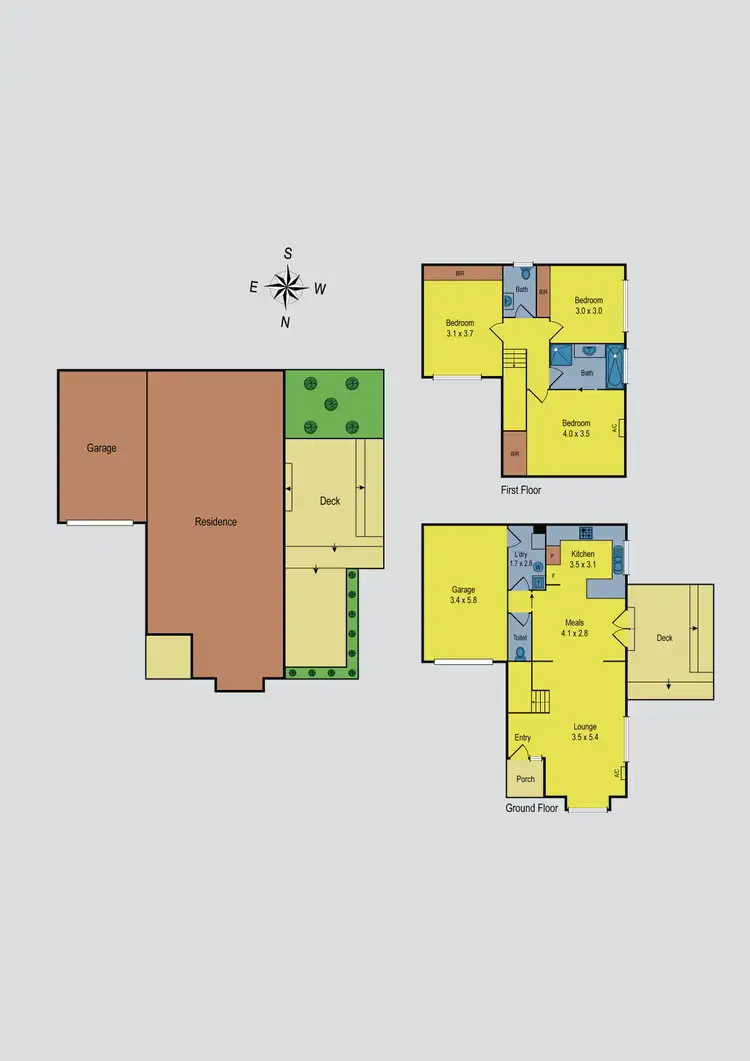 Floorplan of Homely townhouse listing, 5/31 Station Road, Oak Park VIC 3046
