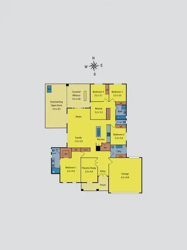 Floorplan of Homely house listing, 42 Vancleve Crescent, Gisborne VIC 3437