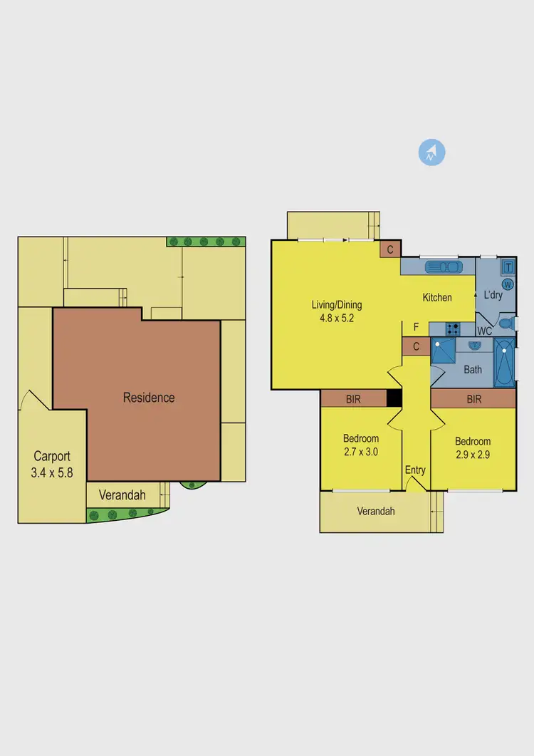 Floorplan of Homely unit listing, 4/656 Pascoe Vale Road, Oak Park VIC 3046