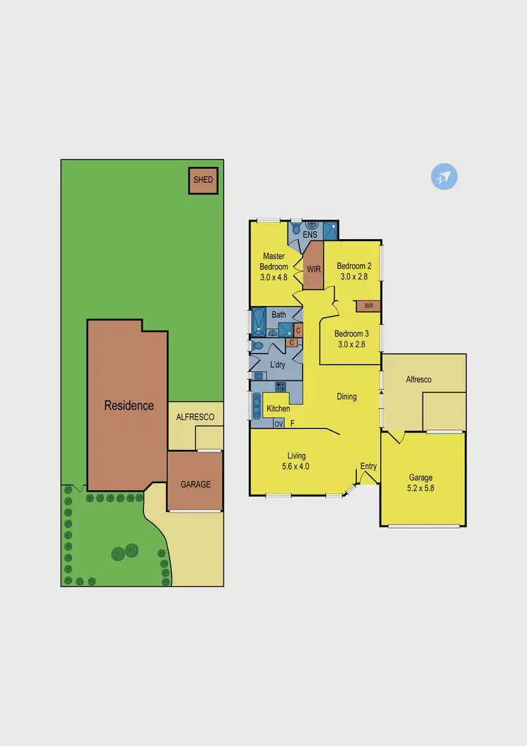 Floorplan of Homely house listing, 6 Wilby Court, Broadmeadows VIC 3047