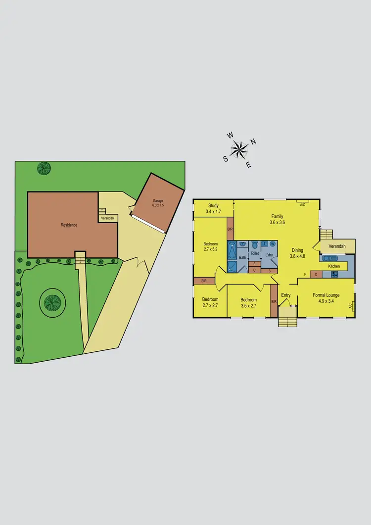 Floorplan of Homely house listing, 42 Flynn Crescent, Coolaroo VIC 3048
