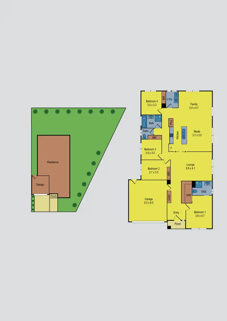 Floorplan of Homely house listing, 8 Joyce Grove, Taylors Hill VIC 3037