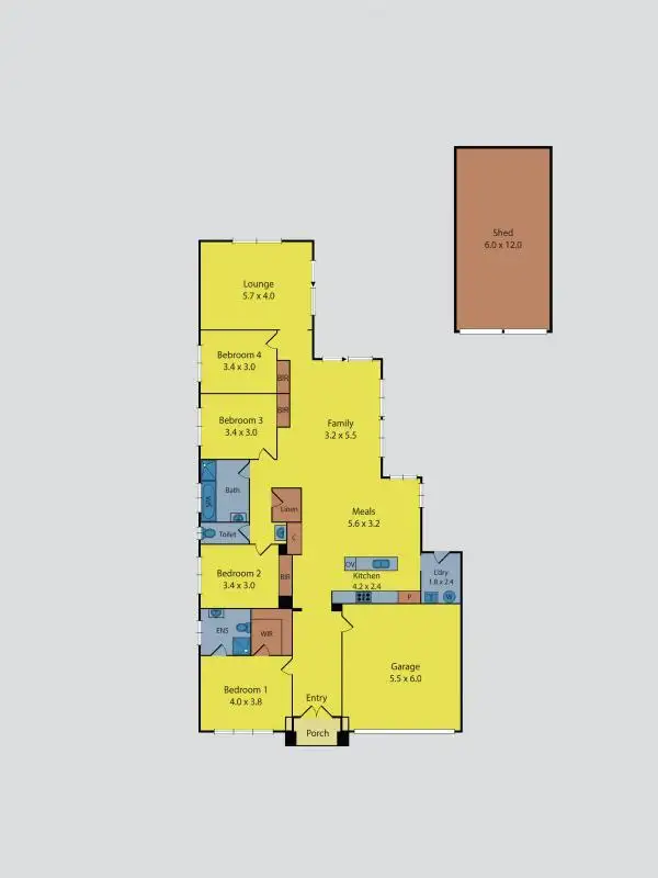 Floorplan of Homely house listing, 2A Rangeview Drive, Riddells Creek VIC 3431
