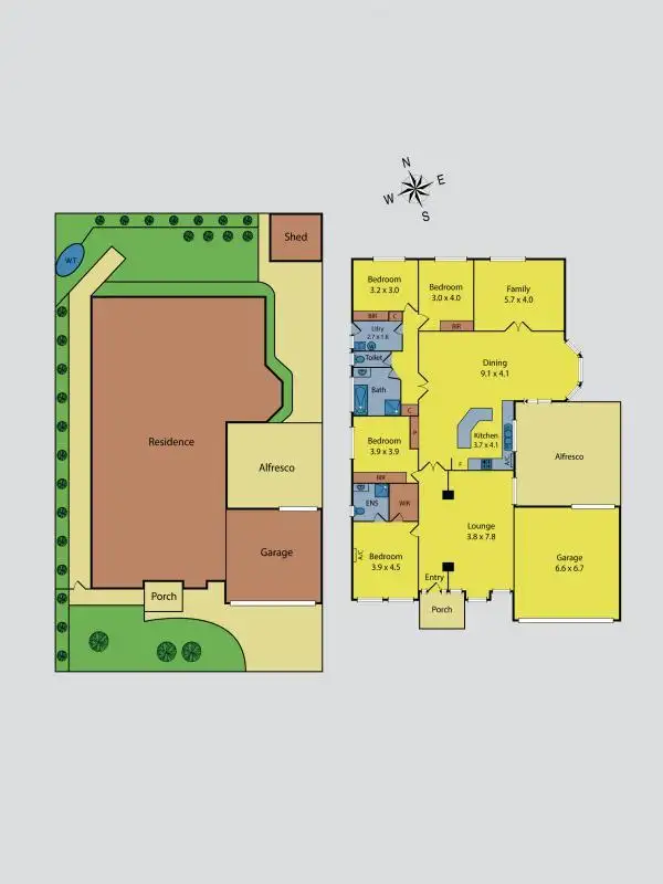 Floorplan of Homely house listing, 17 Tarago Terrace, Taylors Hill VIC 3037