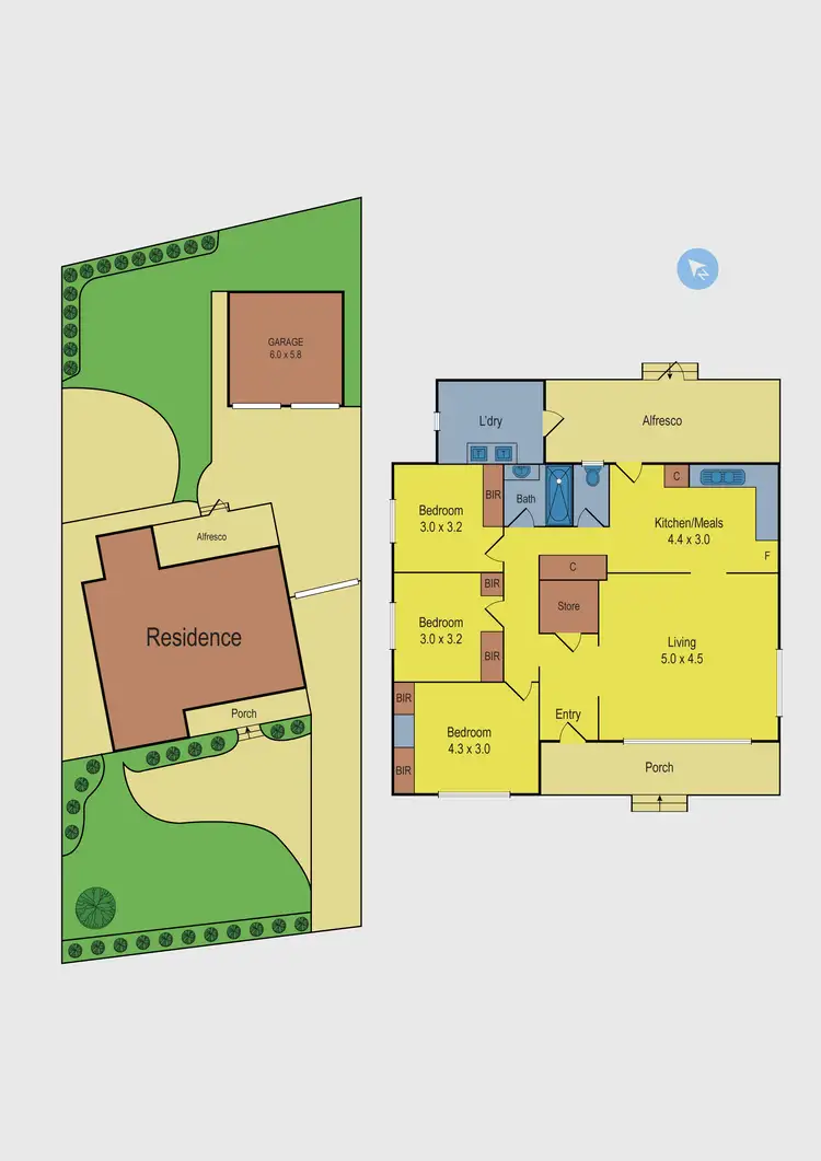 Floorplan of Homely house listing, 32 Tyrrell Crescent, Fawkner VIC 3060