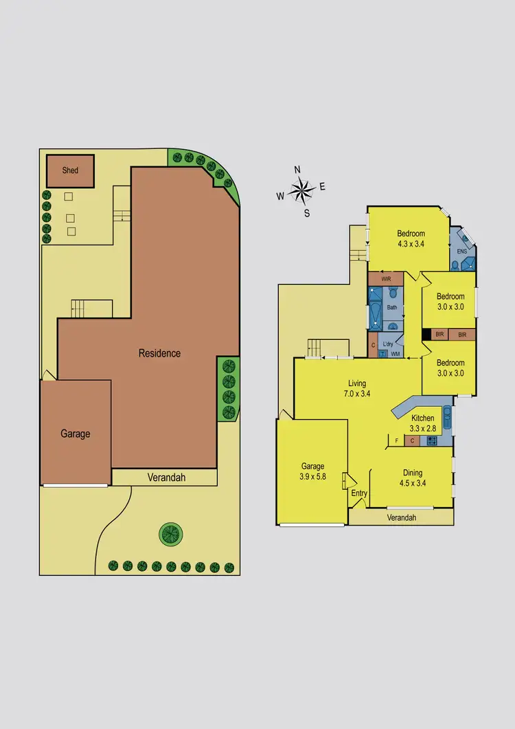 Floorplan of Homely unit listing, 1/48 Teague Street, Niddrie VIC 3042