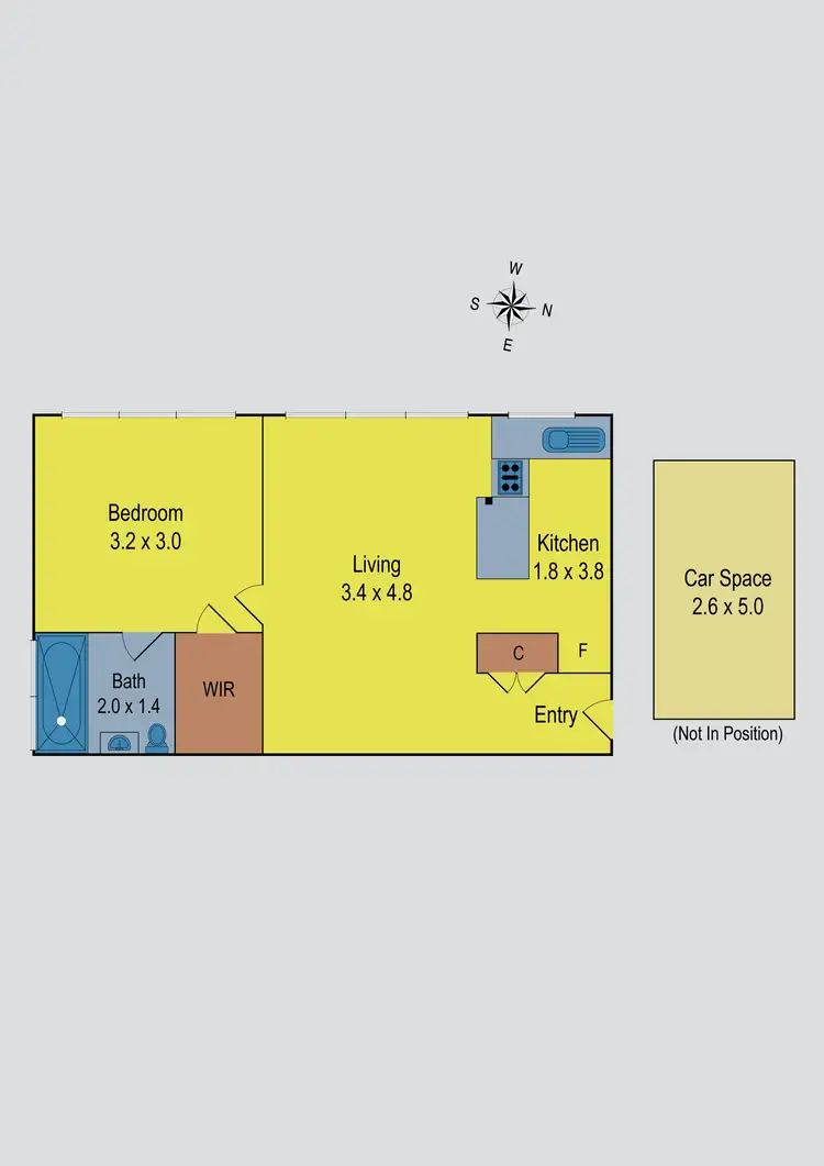 Floorplan of Homely apartment listing, 23/51 Buckley Street, Moonee Ponds VIC 3039