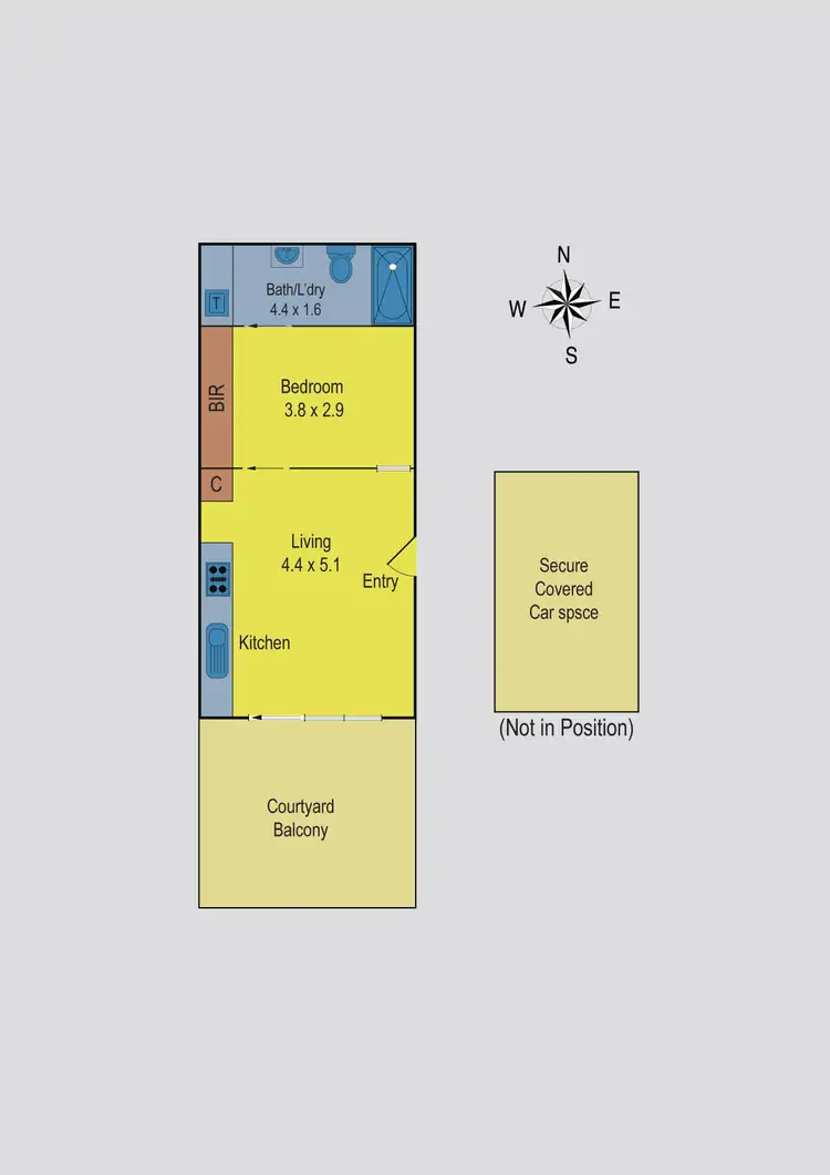 Floorplan of Homely apartment listing, 6/300 Racecourse Road, Flemington VIC 3031